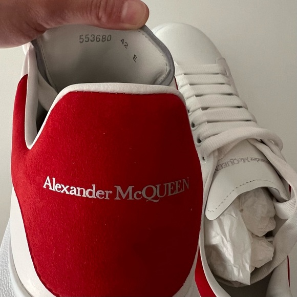 ALEXANDER MCQUEEN Oversized Sneaker in White/lust Red - Picture 11 of 12